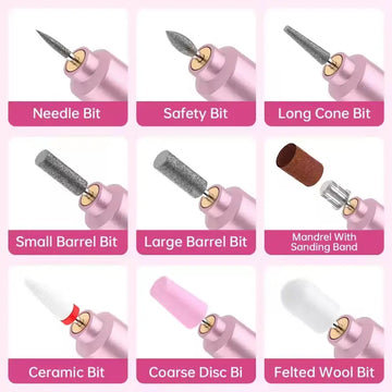 مجموعة تقليم أظافر كهربائية محمولة