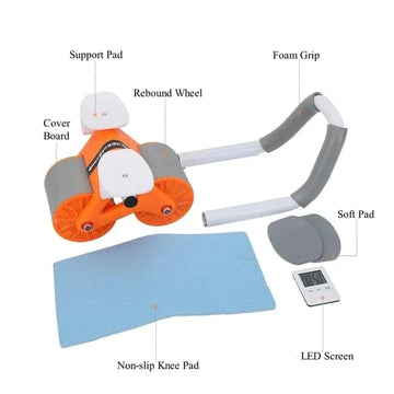 عجلة تمارين البطن ذات عودة تلقائية مع دعم للكوع من LifeTop